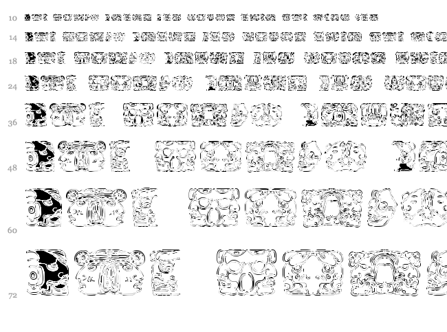 Spirit of Montezuma font waterfall